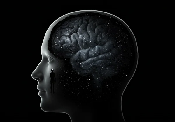 Abstract representation of a blank "mind's eye"