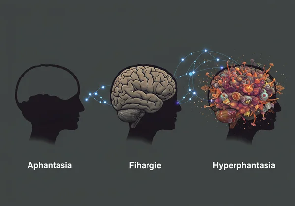 Visual spectrum from dark to vivid mental imagery
