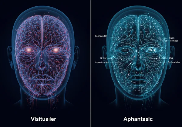 Brain processing faces: visualizer vs. aphantasic memory.