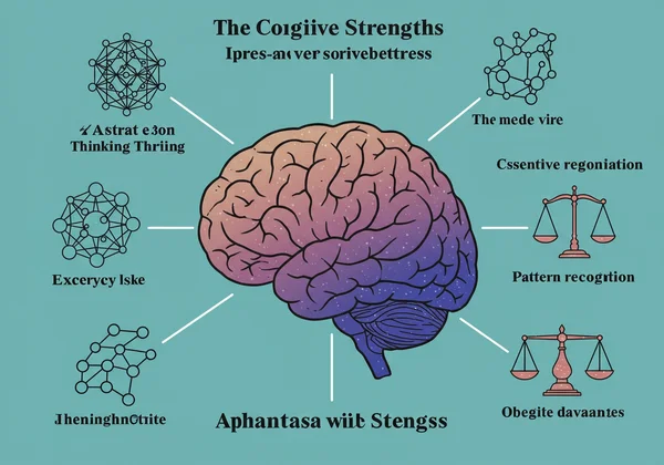 Icons symbolizing abstract thought, logic, and problem-solving skills