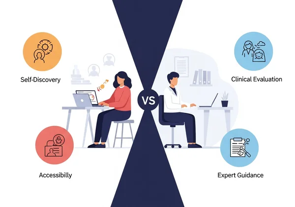 Comparing self-test and professional diagnosis
