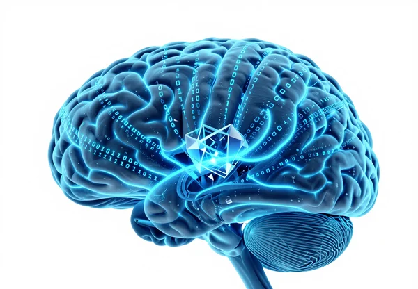 A person sitting comfortably with eyes closed, speaking into a voice recorder