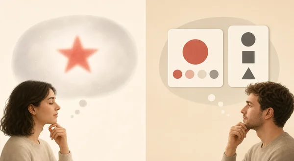 Concept versus image thinking