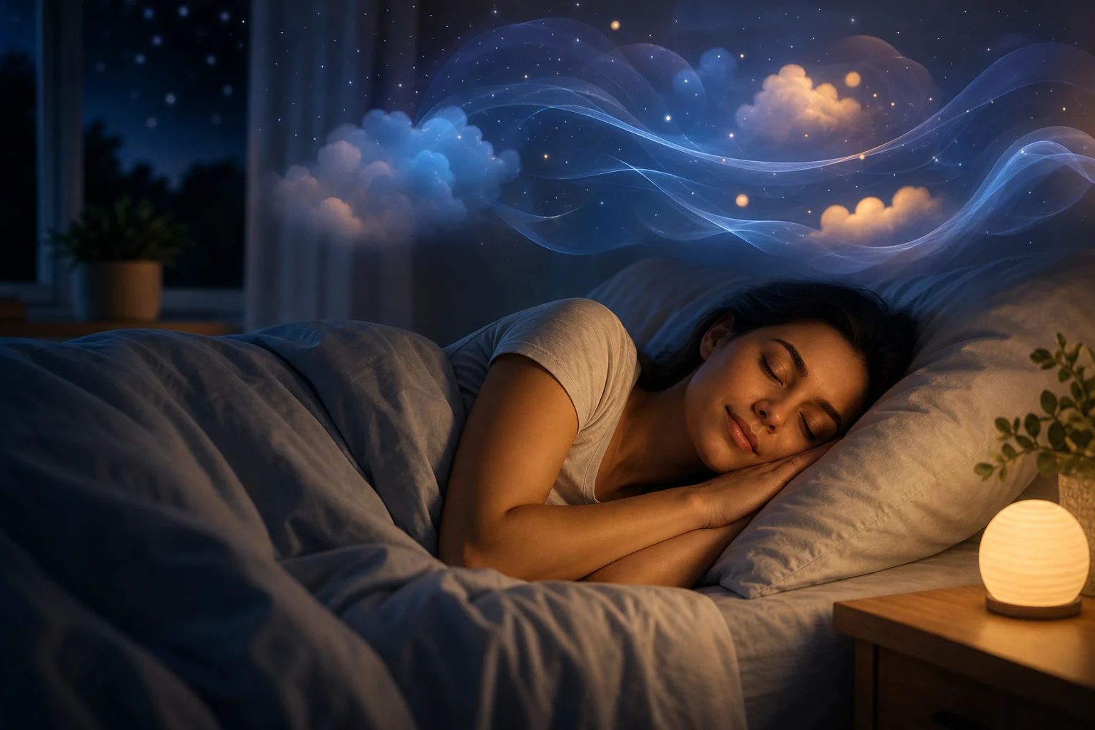 Quiet bedtime visual imagery
