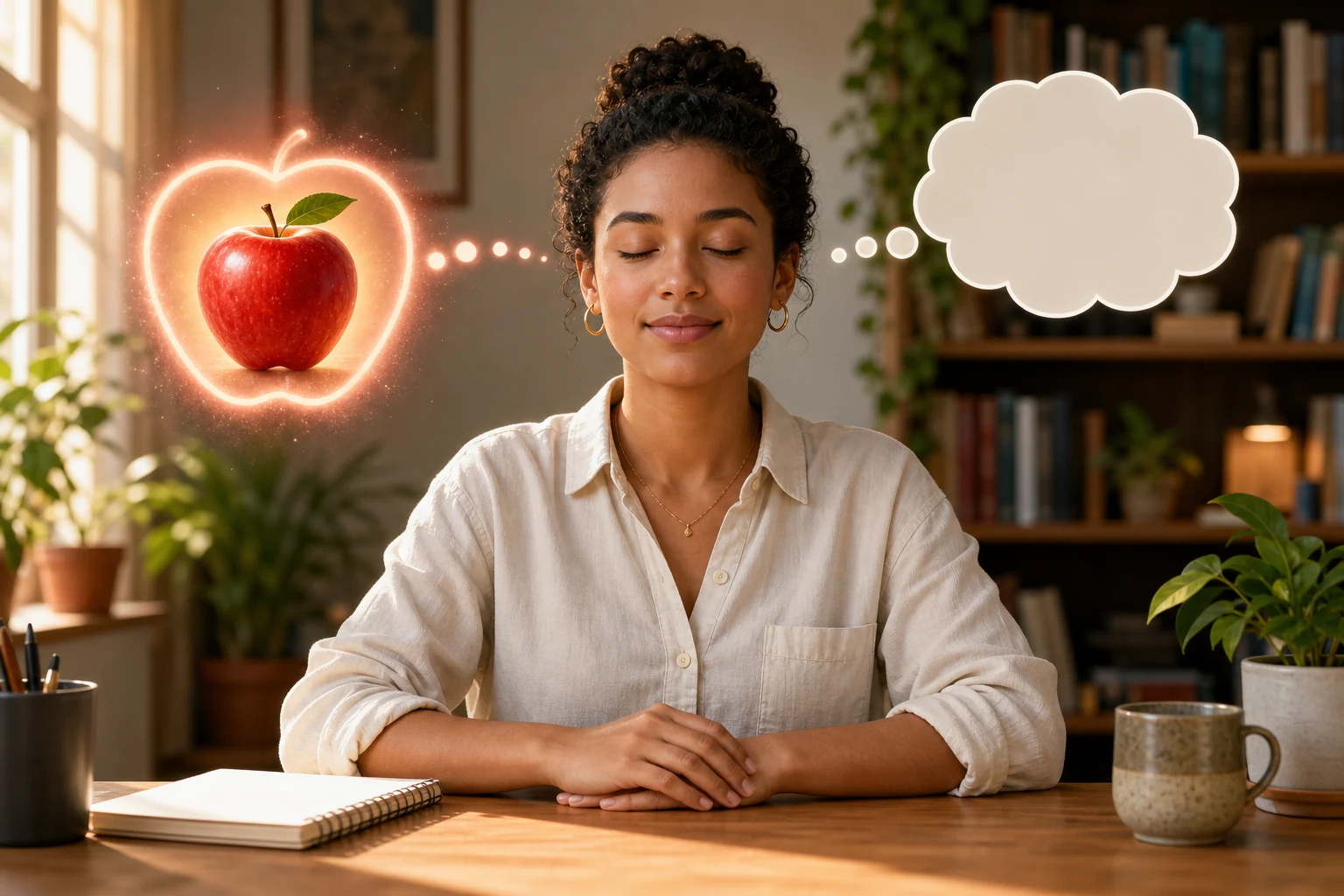 Mind eye apple exercise